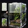 KX4B Acryl Haustier Reptilien Käfig Zuchtbox Terrarien Eidechsen Insekten Klettern