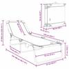 Folding Sun Lounger Black 188 X 57 X 86.5 Cm Polyester