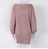 Women's Knit Off-Shoulder Lantern Sleeve Sweater Dress - Autumn/Winter 2025 Collection