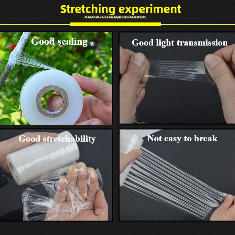 1/3roll PE Flexible Grafting Tape Film Self-adhesive Garden Tree Roll Tape To Graft Trees Plants Graft Stretchable 4cm Width