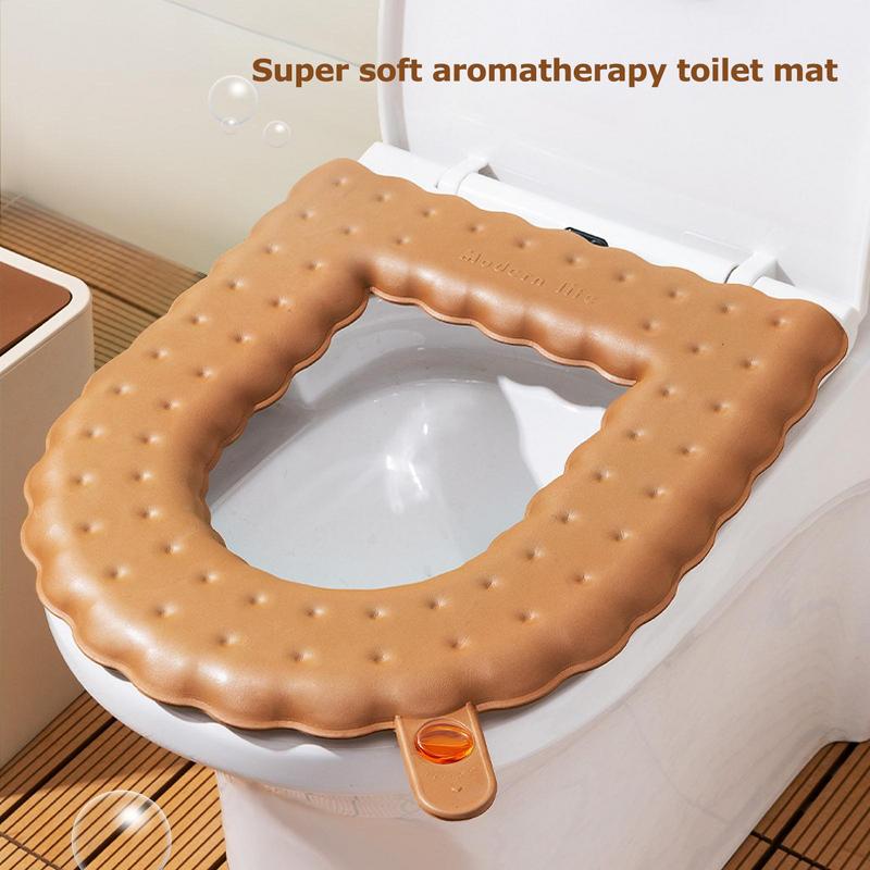Bathroom Toilet Seat Cover Comfortable Winter Toilet Seats Toilet Seat Cushion Cover Toilet Cushion With Handle For Standard U &
