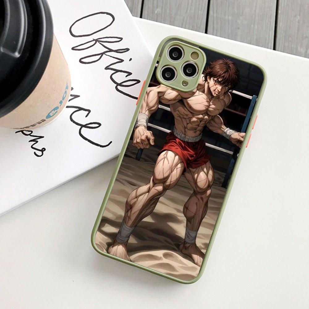 Anime B-Baki Phone Case For IPhone 14 11 12 13 Mini Pro Max 8 7 Plus X XR XS MAX Translucent Matte Cover