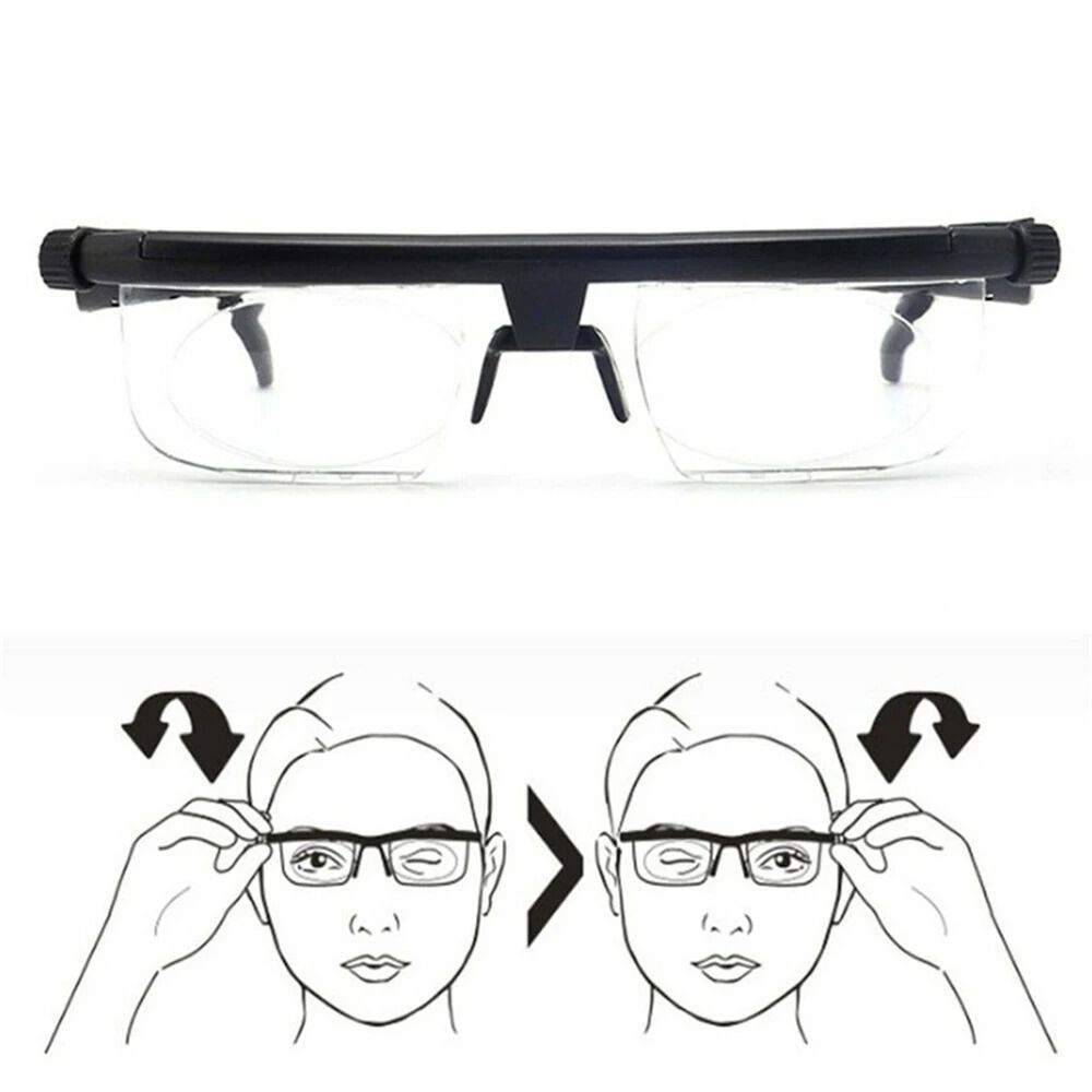 Eyewear Adjustable Strength Glasses Correction Myopia Presbyopia Eyeglasses  -6d to +3D