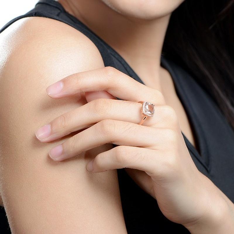 Sace Gems Classic Copper Alloy Zircon Ring Ladies Jewelry Wedding Promise Party Gift  Open