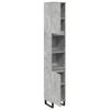 Bathroom Cabinet Concrete Grey 30x30x190 cm Particleboard