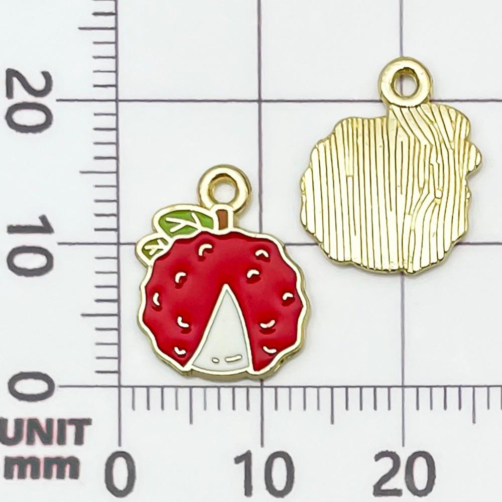 30 Colorful Fruit Enamel Pendants for DIY Jewelry - Apples, Watermelons, Cherries