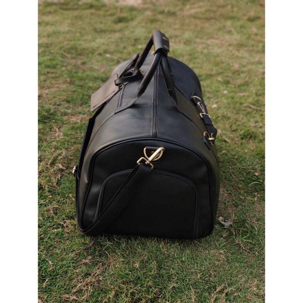 Leather Weekender Bag with Shoe Compartment Men Full Grain Leather Duffel Bag Personalized Large Gym Weekend Bag Gift for Duffle Bag Husband