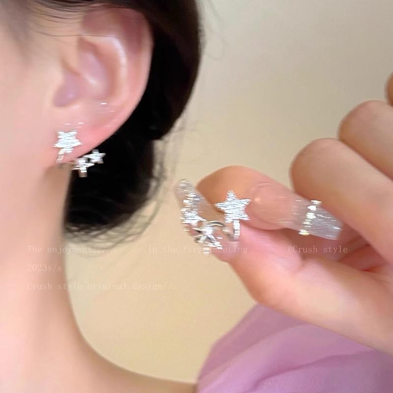 Exquisite Zircon Earrings for Women, Light Luxury, Versatile, Elegant, High-end Feel, Niche Design Style Earrings
