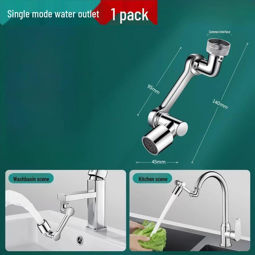 New Rotating Faucet Extender: Universal, Multifunctional, Splash-Proof Design with Free Shipping.