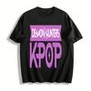 KPOP Demon Hunters Graphic Tee Cool Korean Pop Culture Print Casual Short Sleeve T-Shirt for K-Pop Fans Pure Cotton T-shirt