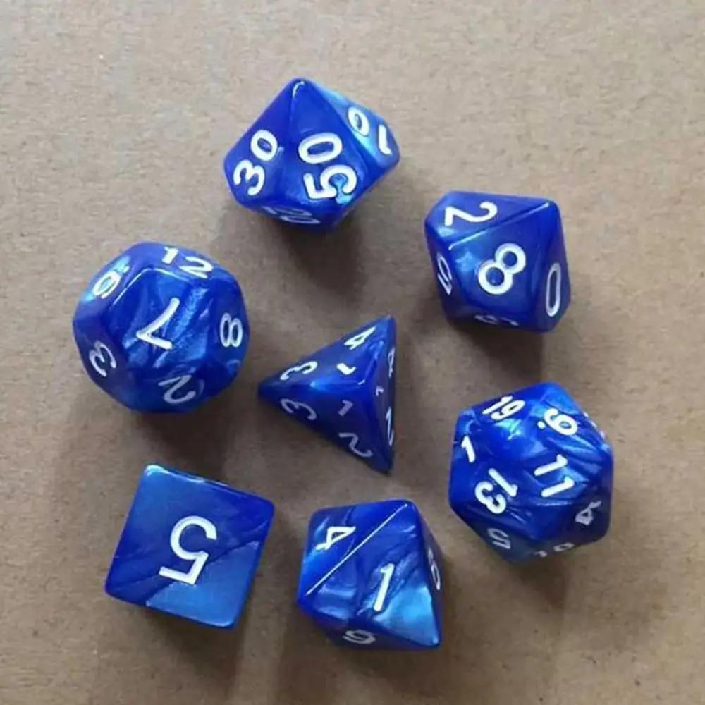 7Pcs/Set Polyhedral Dice Set Game Dice For Trpg Dnd Accessories Polyhedral Dice For Board Card Game Math Games