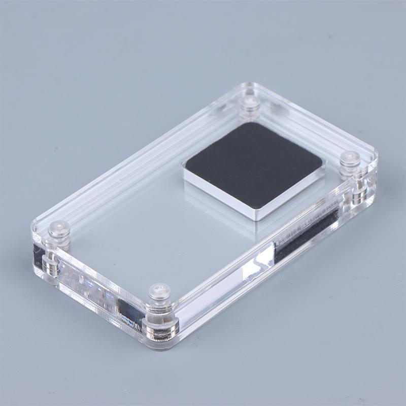 Acrylic Loose Diamond Jewelry Storage Box Standard Gemstone Organizer Gift Packaging Box Gems Zircon Cvd Display Case
