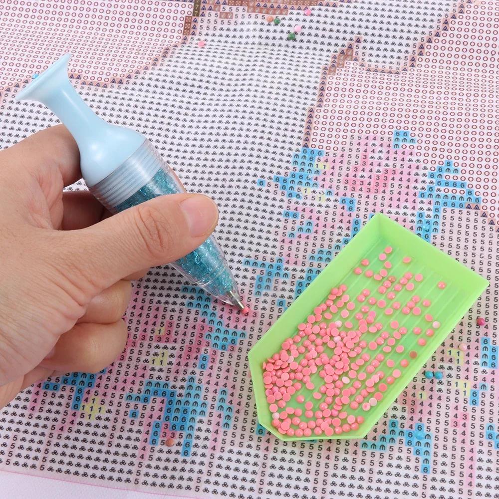 Nähzubehör, Blumentopfform, Kristallpunkt-Bohrstift, Diamant-Malwerkzeug, 5D-Diamant-Malerei, standfähige Aufbewahrung für Bastelarbeiten