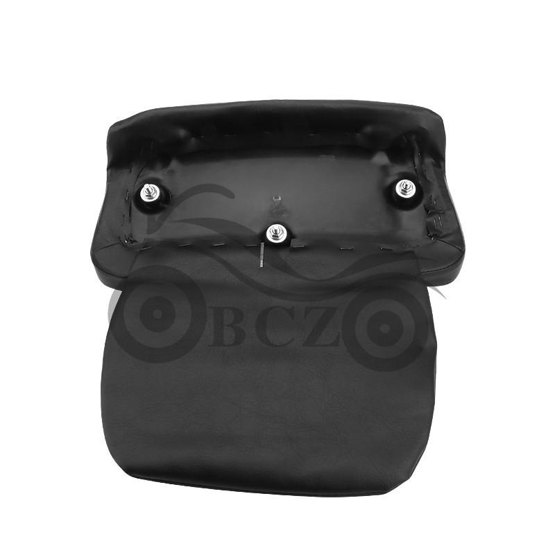 Harley Motorcycle Glide with Large Integrated Backrest and Dual Headlights Tail Box