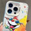 Custom Graffiti Silver Phone Case for iPhone 13/14 Pro, 15 Pro Max, 16 Pro, 17