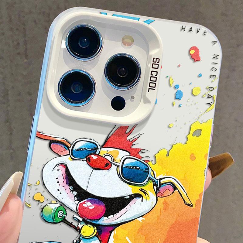Custom Graffiti Silver Phone Case for iPhone 13/14 Pro, 15 Pro Max, 16 Pro, 17