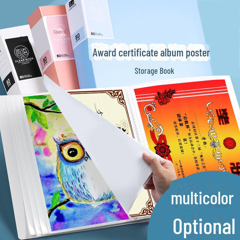 A3/A4 Award Certificate & Art Collection Folder for Kids