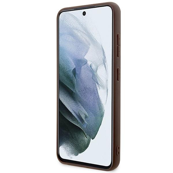 Guess Guhcs24M4Gmgbr S24+ S926Brązowy/Brown Hardcase 4G Duże Metalowe Logo