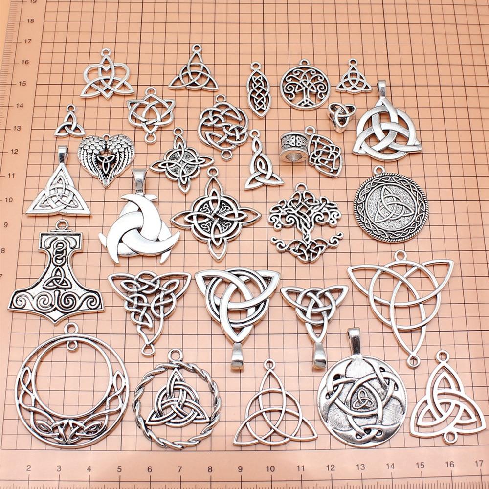

Подвески аксессуары для ювелирных изделий Triquetra Knot Components Trend 30шт./компл.