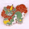 Unicorn Lion Dance Brooch Badge for Clothing and Bags Accessories