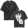 Anime Fullmetal Alchemist Graphic T‑Shirt Men Women Casual Oversized Vintage Washed Cotton Short Sleeve Streetwear Tee Tops