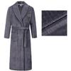 Herren Bademantel Winter Flanell Lang Robe Paar Verdickte Warme Nachtwäsche Plus Size Nachthemd Damen Lose Homewear