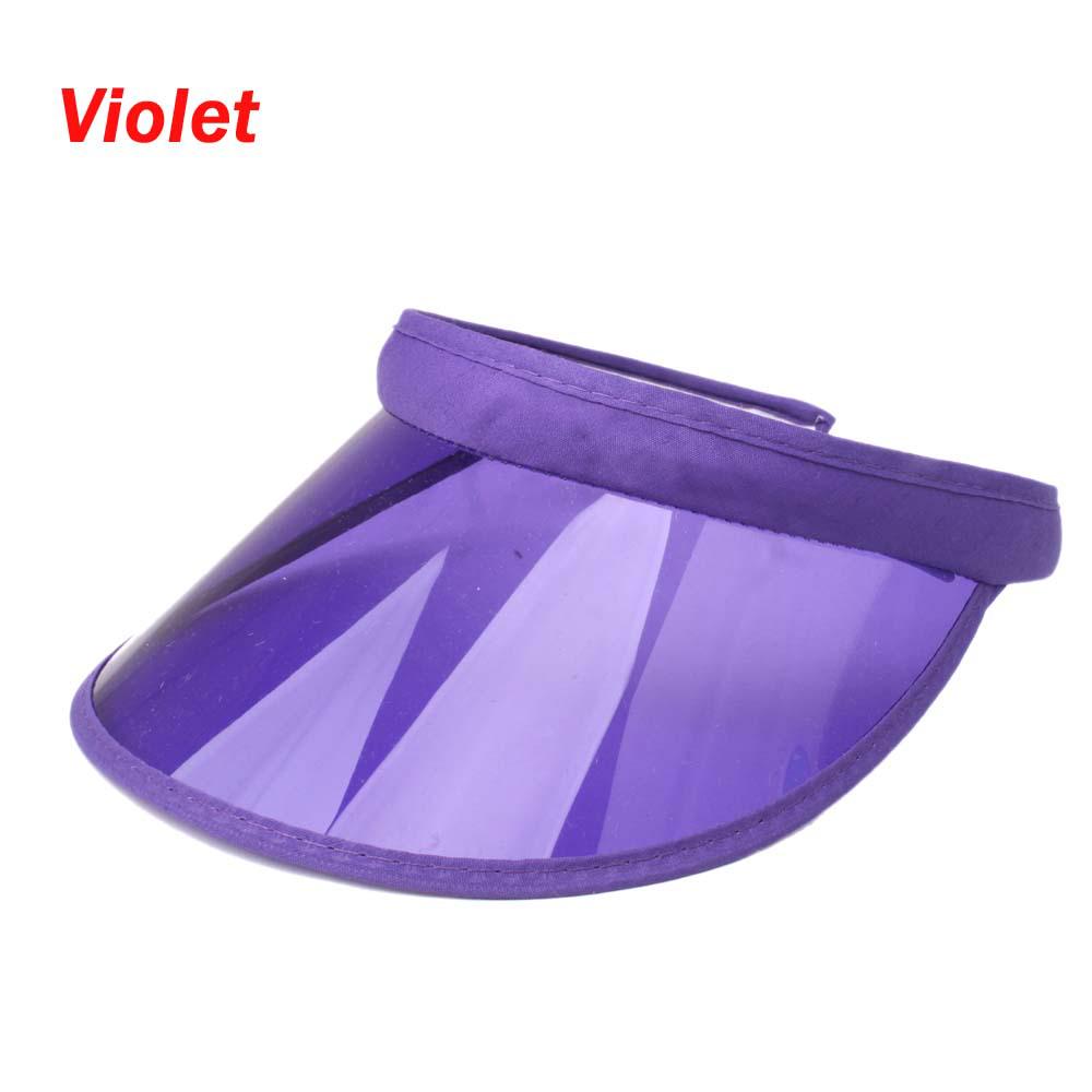 Korean-Style Unisex PVC Sunshade Topless Hat for Spring, Summer, and Autumn