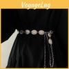 Eleganter Vintage Silber Metall Kette Taillengürtel Für Damen Perfekt Für Kleider Und Anzüge