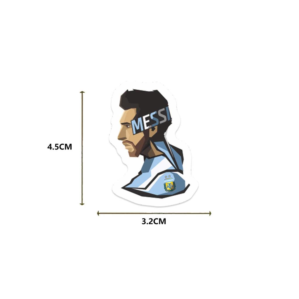 50 Messi Football Star Creative Stickers for Journals, Stationery, Suitcases & Notebooks – DIY Decorative Set