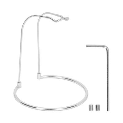 Support de moulinet à tambour fixe en acier inoxydable, type court, cadre supérieur en forme de U, base ronde, léger