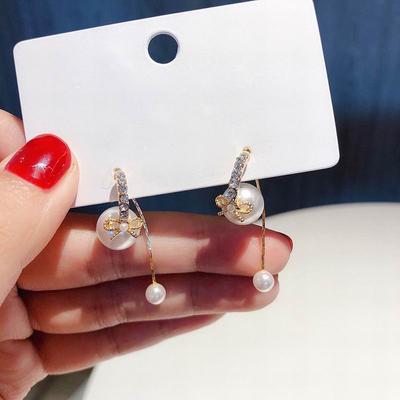Korean Pearl Earrings Front And Back Design New Earings For Women  Classic Fashion Jewelry Bijoux
