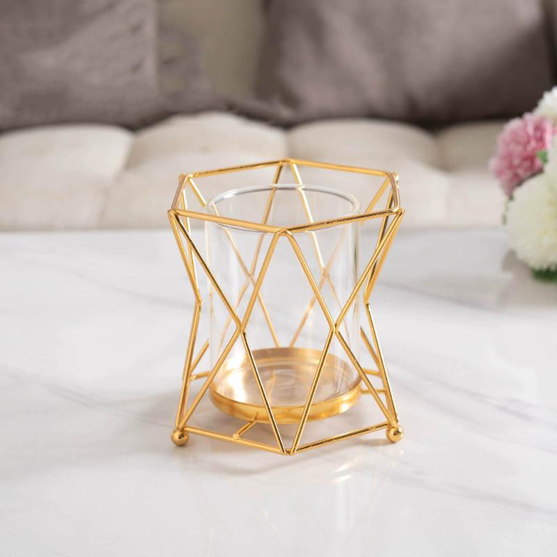 

WTEMPO Ceramic Vases with Iron Stands Cylindrical Vases for Living Room Dining Table Decor Vases for TV Cabinet and Coffee Table Decor Vase Ornaments 1pc чистый