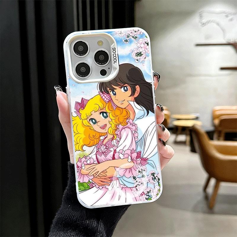 Candy 90s Cartoon Shockproof Phone Case for iPhone 17 Air 16 16E 15 Pro Max 14 Plus 13 Mini 12 Back Cover Anti Fall Fundas