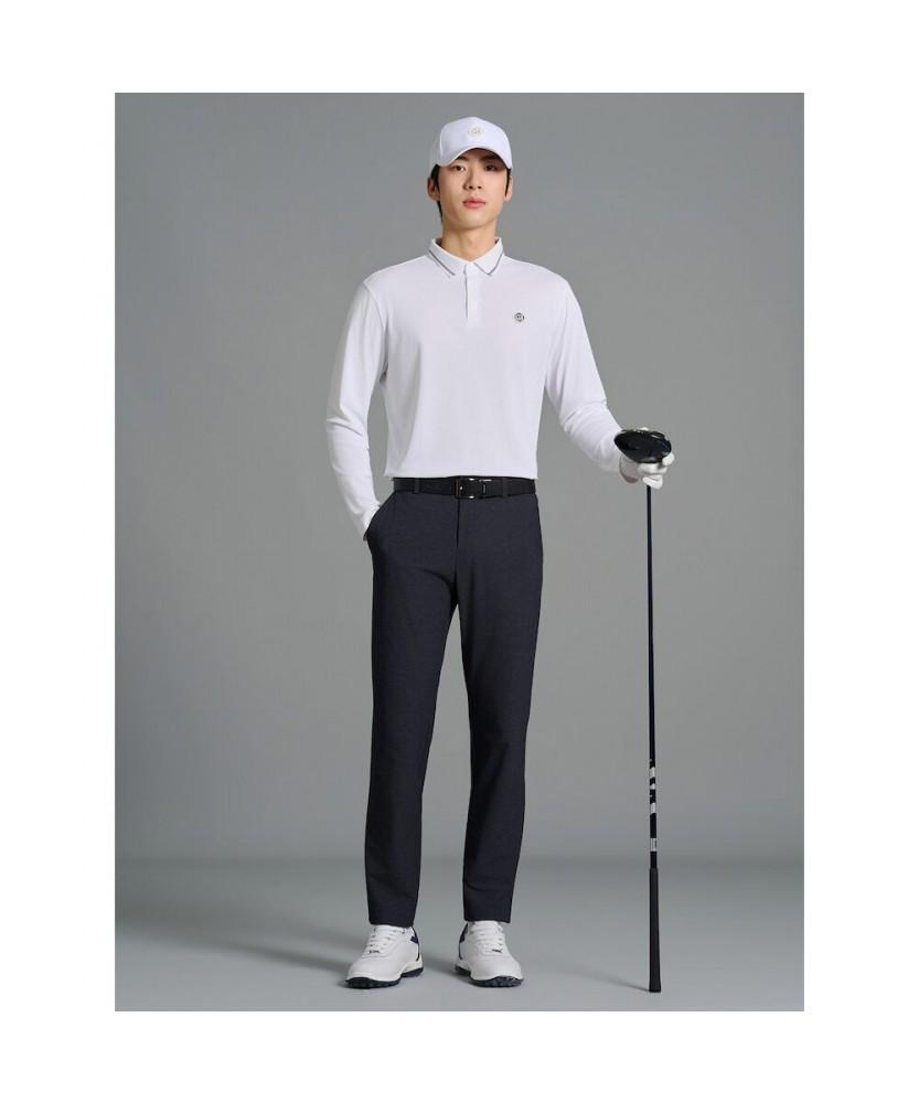 BEANPOLE GOLF [Heritage] Men'S Cooling Pique Long Sleeve T-Shirt - White