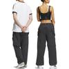 adidas Originals X Hamcus Kolaborácia FW23 Trojfarebné Odnímateľné Cargo Nohavice na náradie Unisex Nohavice Uhlovo-Čierne IX7082