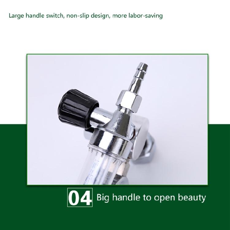 Compact Argon Regulator 0-25MPa Argon Flow Meter Pressure Regulator Gauge