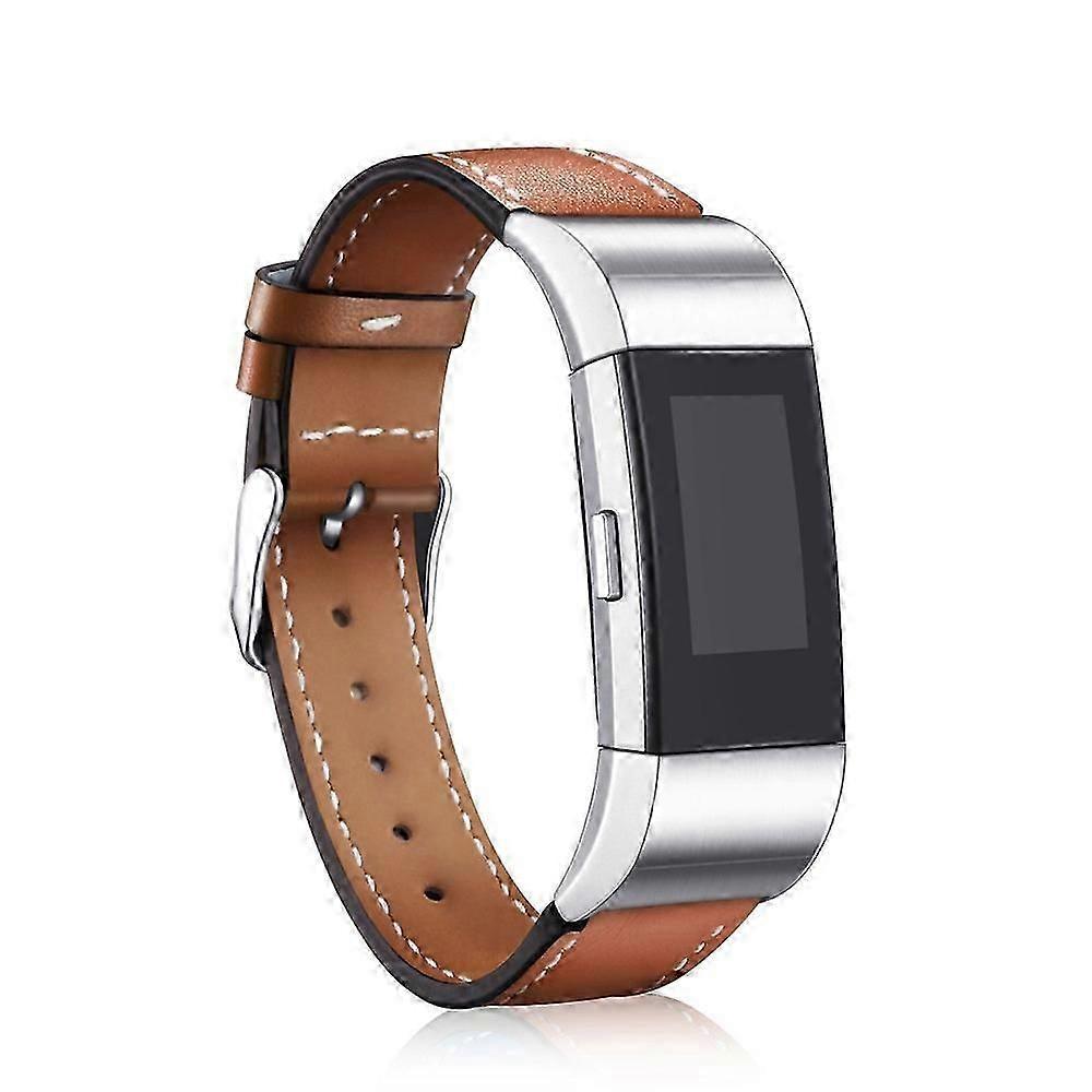 Genuine Leather Replacement Band for Fitbit Charge 2, Comfortable Breathable Wrist Strap, Multiple Colors