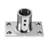 22/25/30/32mm Rectangular Base Tube Pipe Base Marine Handrail Fitting 90° Boat 316 Stainless Steel Handrail Fittings Stanchion 7
