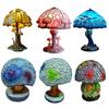 Mushroom Table Lamp Colored Mushroom Shape Night Light Resin Bedside Lamp Desk Reading Lamp for Kids Room Living Room