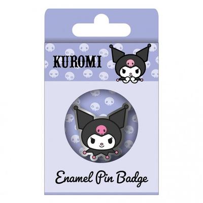 Kuromi Happy Face Enamelled Badge