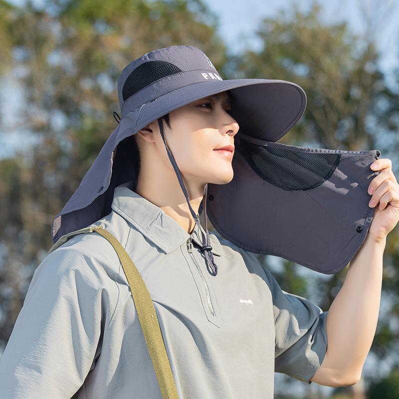 New Multi Functional Wide Hat Full Cover Neck Protection Sun Protection Hat Outdoor Fishing Anti Ultraviolet Hiking Mountain Climbing Hat