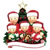 Adorable Five Pointed Star Christmas Ornament Featuring Cute Bear And Snowman For Festive Decor