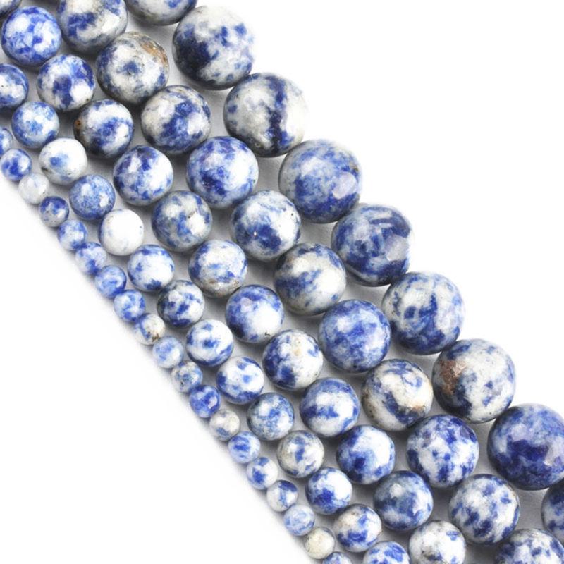 Luźne koraliki Space Quartz Gemstone Round Bead Natural do naszyjnika DIY 4-12mm Wysokiej jakości