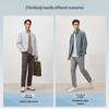 EMZ Men's Business Casual Stand Collar Jacket