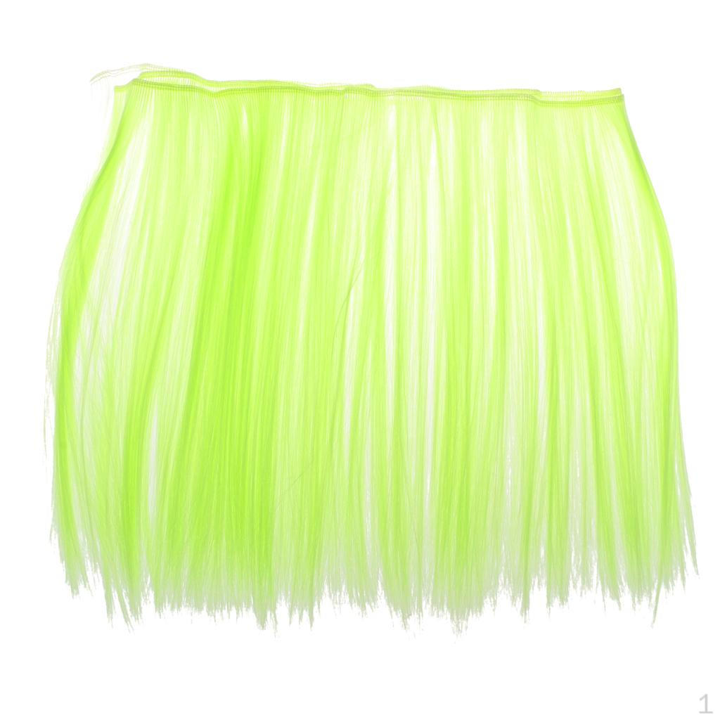 Кукла DIY Прямые волосы для рукоделия, изготовления кукол Fluorescent green