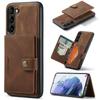 For Samsung Galaxy S23+ Case Leather Phone Back Cover Magnetic 2 in 1 Detachable