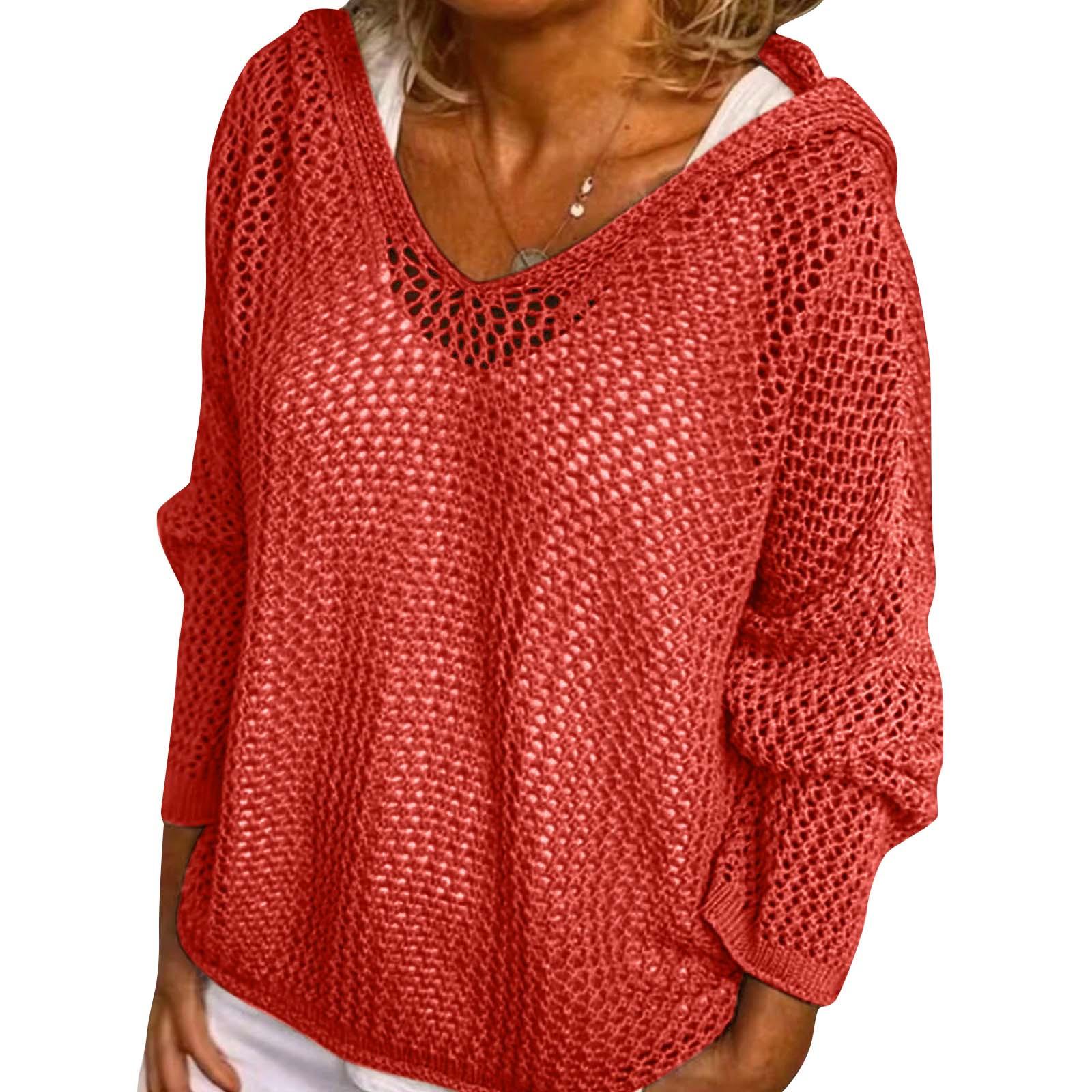 

Женская модная толстовка с капюшоном на молнии с длинным рукавом, повседневная однотонная толстовка с карманами M красный