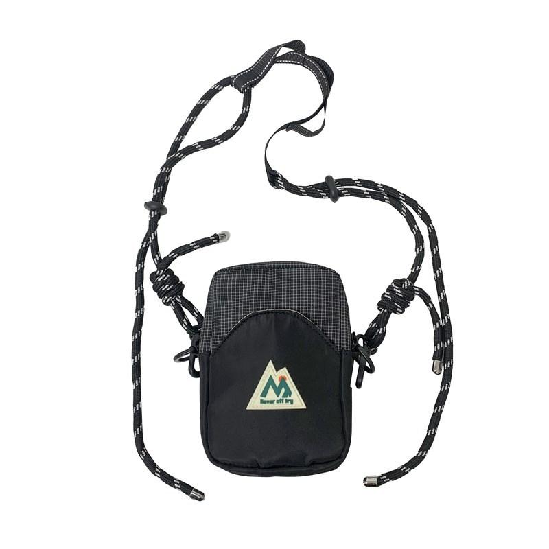 

3d Minimalist Childrens Mountain Peak Pattern Bag Fabric Lightweight Breathable чёрный