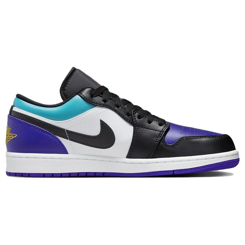 Tenisi Air Jordan 1 Low Aqua pentru bărbați Violet Alb Court-Violet 553558-154