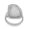 Natural Moonstone 925 Sterling Silver Handmade Spilt Shank Tringle Shape Gemstone Ring For Women & Girls